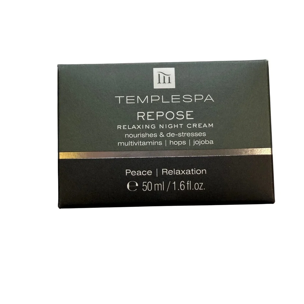 TEMPLESPA Repose‎ Relaxing Night Cream 1.6oz Face Neck Moisturizer New